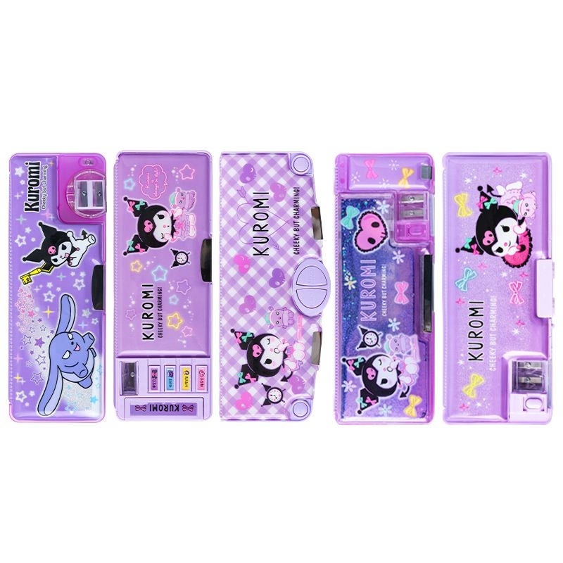 

Kotak Pensil Kuromi Mekanikal Pencil Case SANRIO ORIGINAL LICENSED Mechanical Magnet KUROMI Pen Case Sharpener Rautan