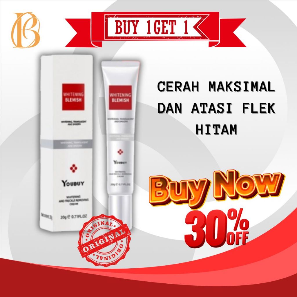 [BPOM] YOUBUY Whitening Freckle Cream Original Whitening Blemish Dark Spots/Cream Bintik Hitam