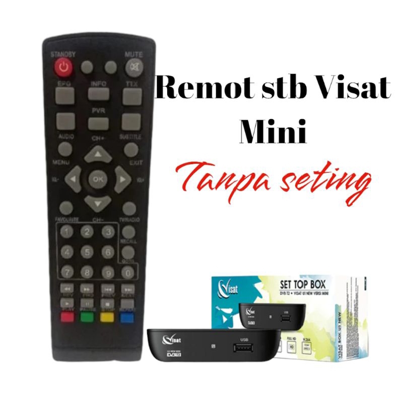 Remote set top box Visat/Remot stb Visat u1 New mini