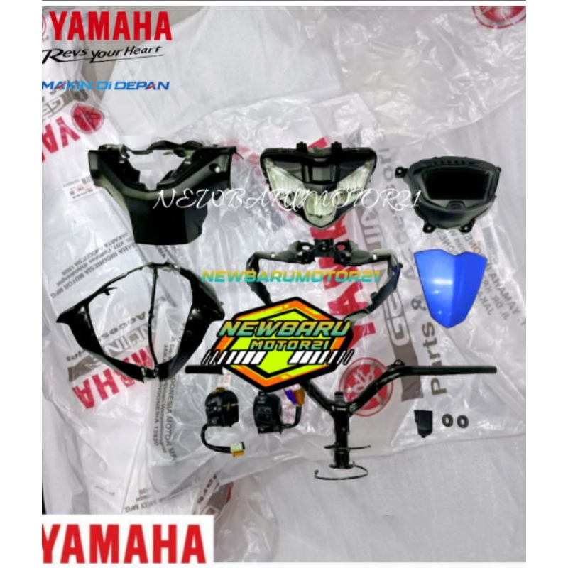 Paket upgrade batok depan fullset Yamaha Mx king Led 2019 V2 original YGP Asli yamaha