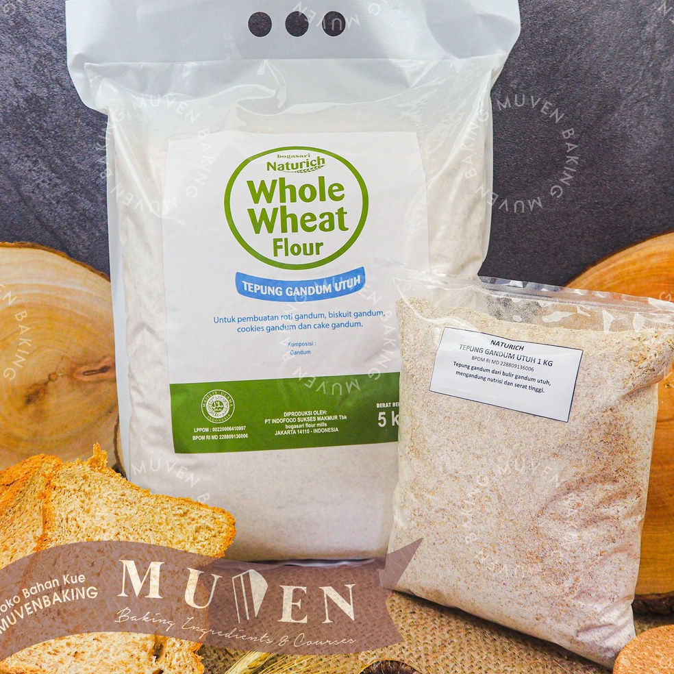 

Remene TEPUNG GANUM UTUH 1 Kg WHLE WHEAT FLUR NATURIH BGASARI EZ