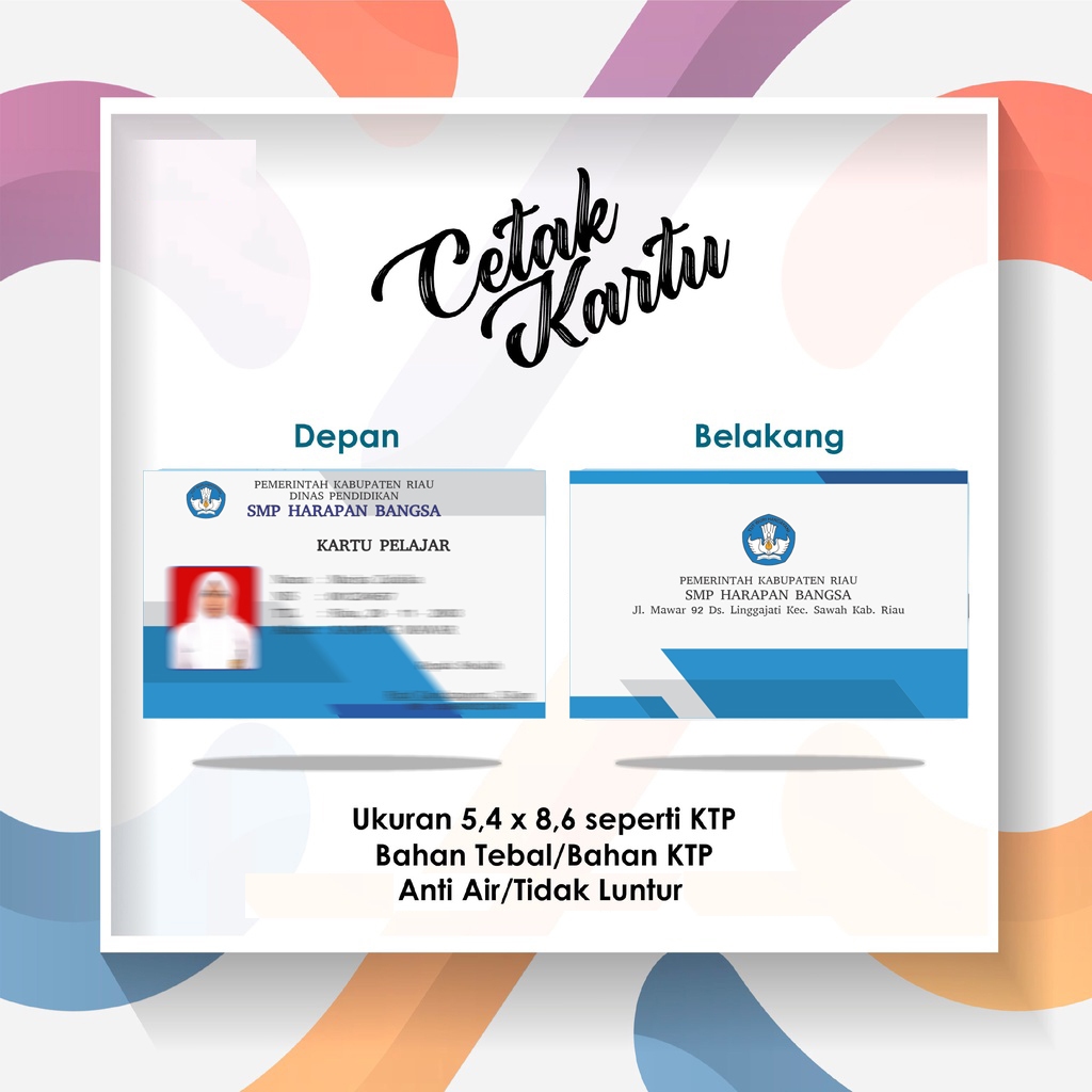 

Cetak Kkartu Id Bahan Pvc Sehari Jadi Tanpa Minimal Order