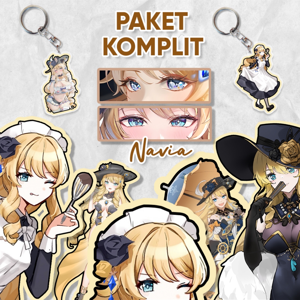 

Paket Komplit Navia Genshin Impact / Stiker waterproof