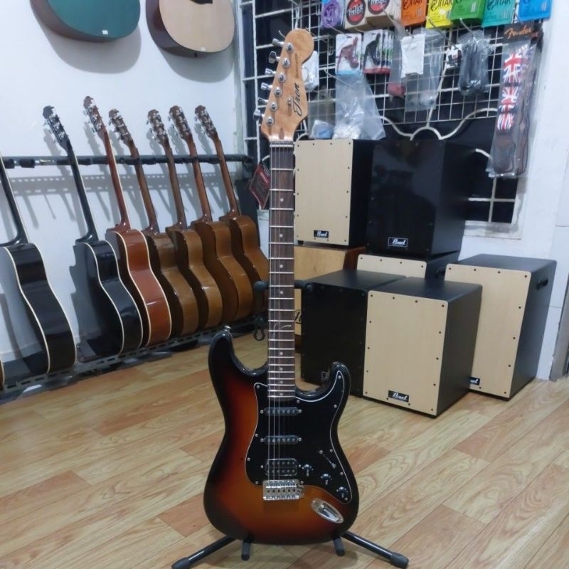 promo gitar listrik elektrik tron original stratocaster st112 no fender