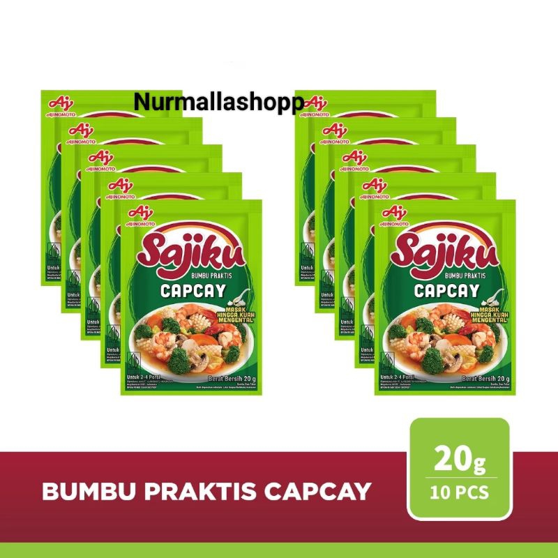 

SAJIKU BUMBU PRAKTIS CAPCAY 10 X 20GR
