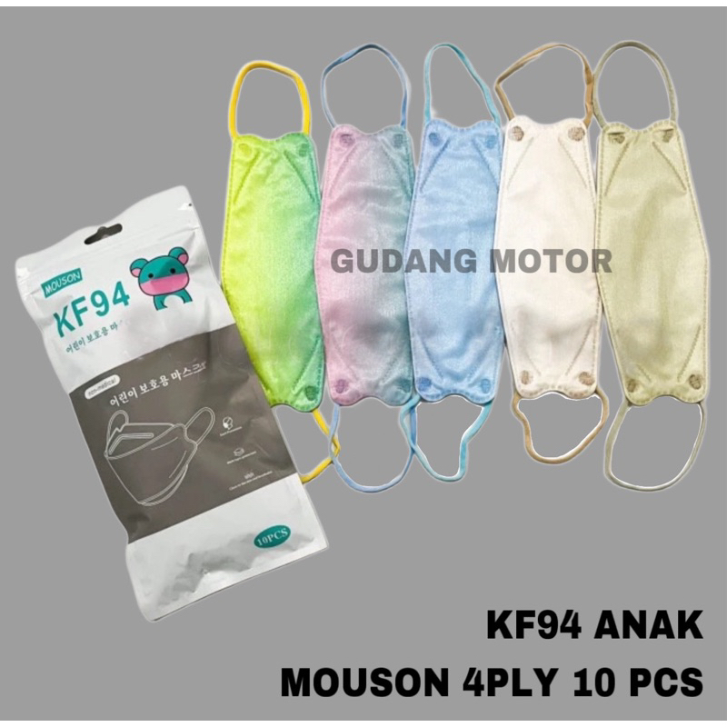 masker anak kf94 mouson motif isi 10 pcs - masker anak korea - masker evo anak