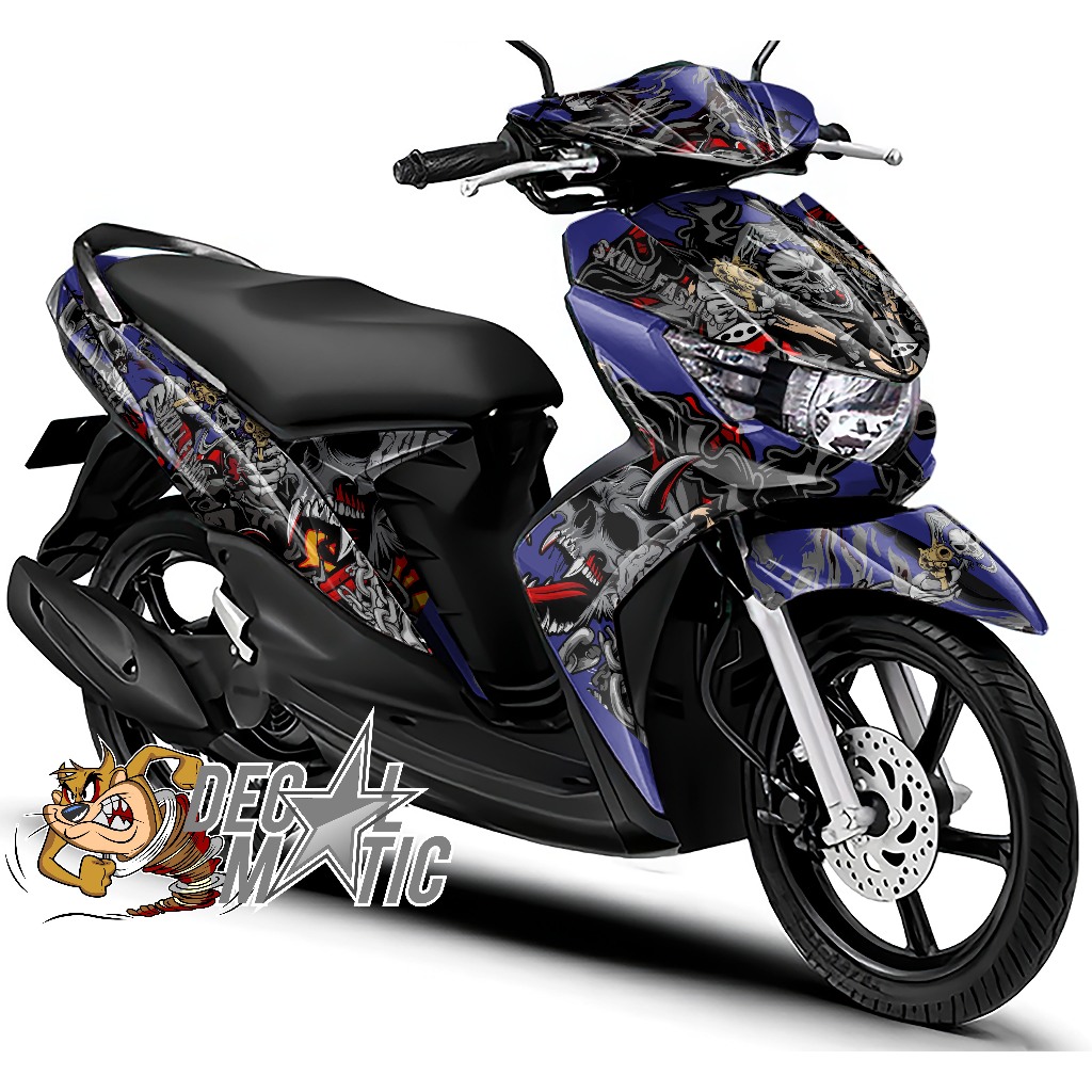 Decal Full Body  Mio Soul | Full Body Stiker Soul GT 125 Full Body Soul GT 115 -  Skull Fashion