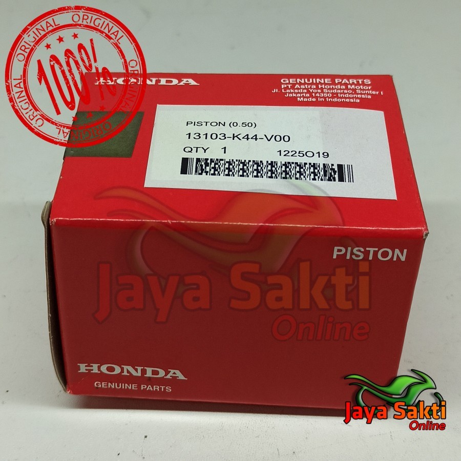 PISTON ONLY UKURAN 50 BEAT FI ESP 2014 ASLI HONDA