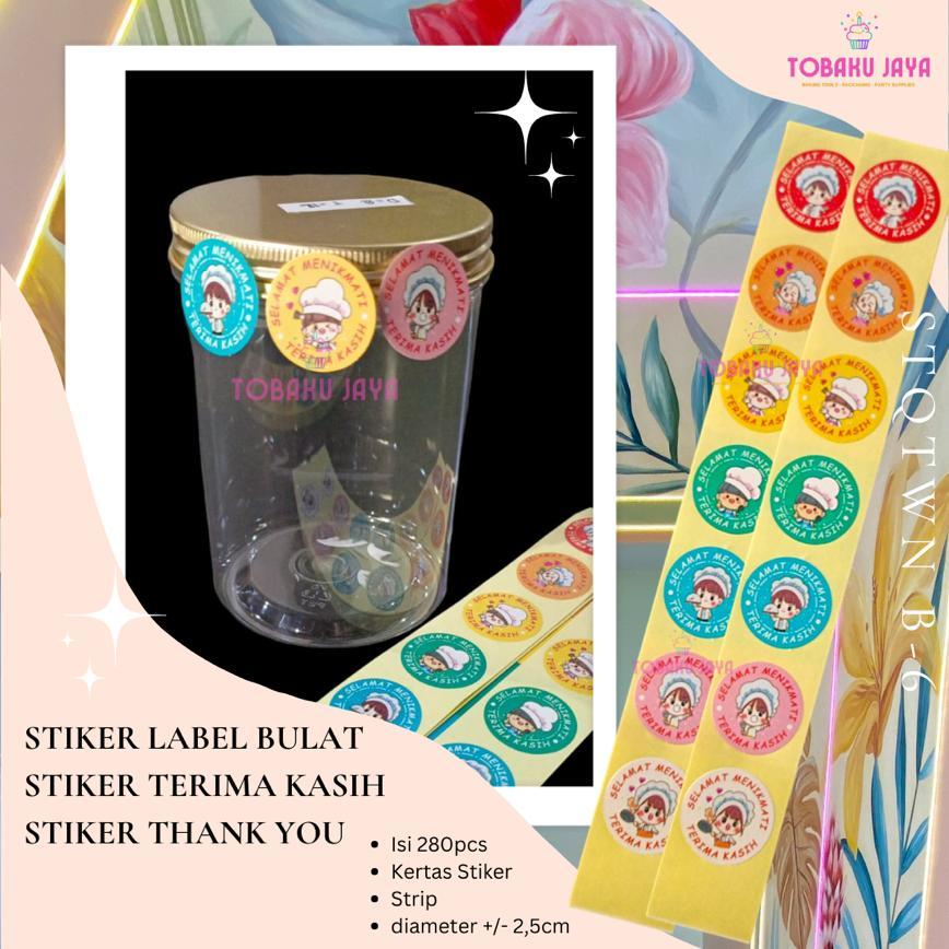 

Sticker Label Thank You / Sticker Ucapan Terima Kasih Isi 280 Pcs