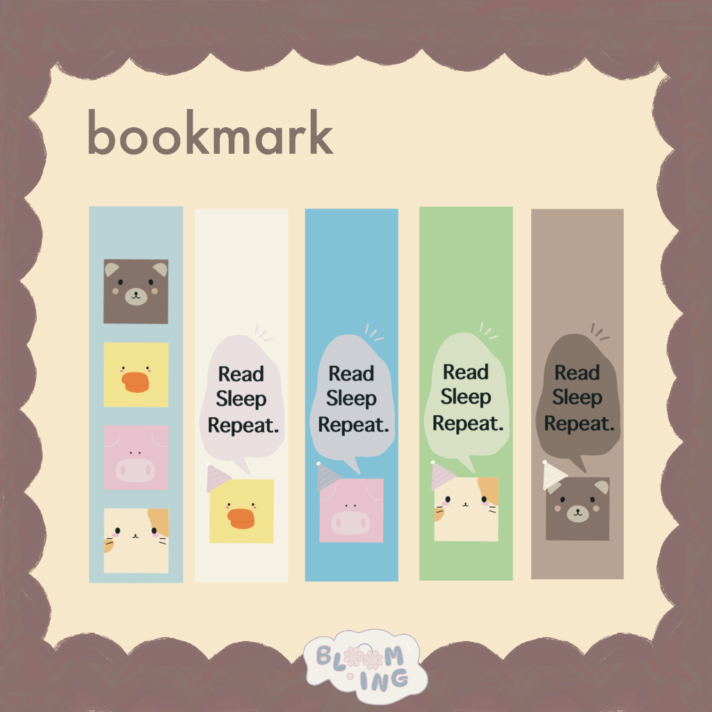 

Cute bookmark /pembatas buku hewan lucu