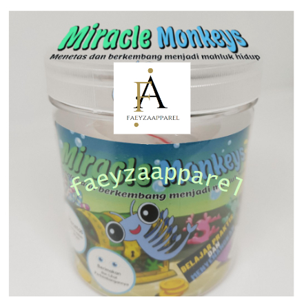 Peliharaan Hidup Ajaib menetas dalam 1 hari - Sea Monkeys / Monyet Laut Ajaib