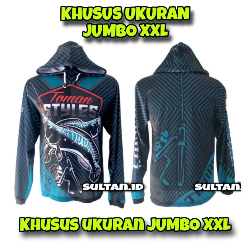 Baju Jersey Mancing XXL JUMBO Kaos Jersey Mancing Ukuran JUMBO