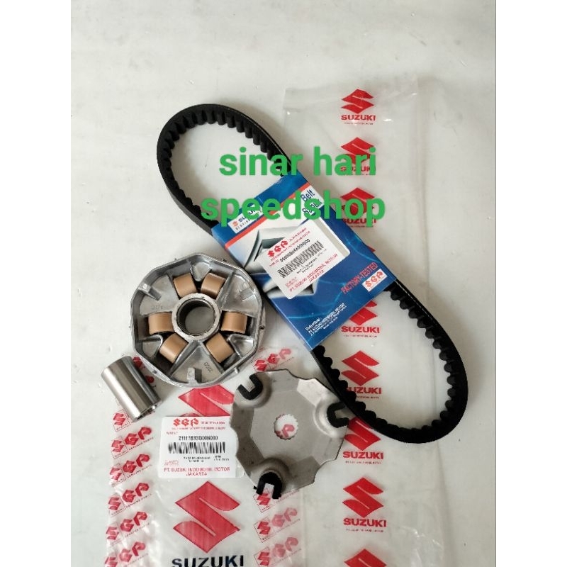 RUMAH ROLLER ASSY 2 ITEM (SPIN 125) SUZUKI ORIGINAL SPIN 125+SKYDRIVE+SKYWAVE