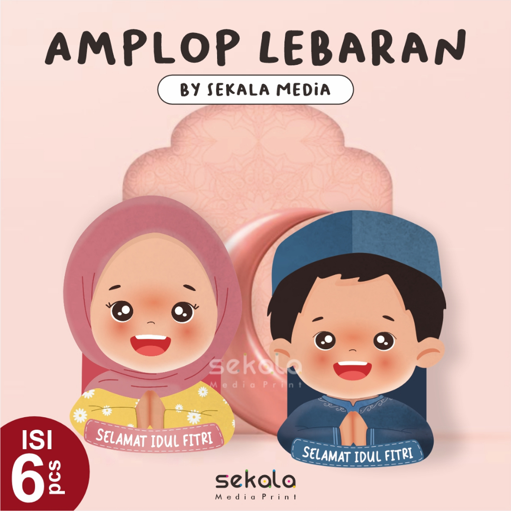

(Isi 6pcs) Amplop Lebaran 2025 / Angpao Lebaran Idul Fitri