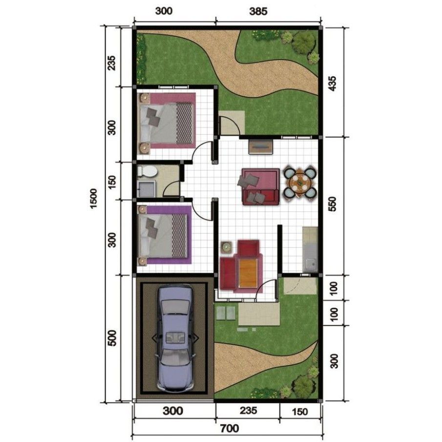 Inspirasi desain denah rumah minimalis free revisi