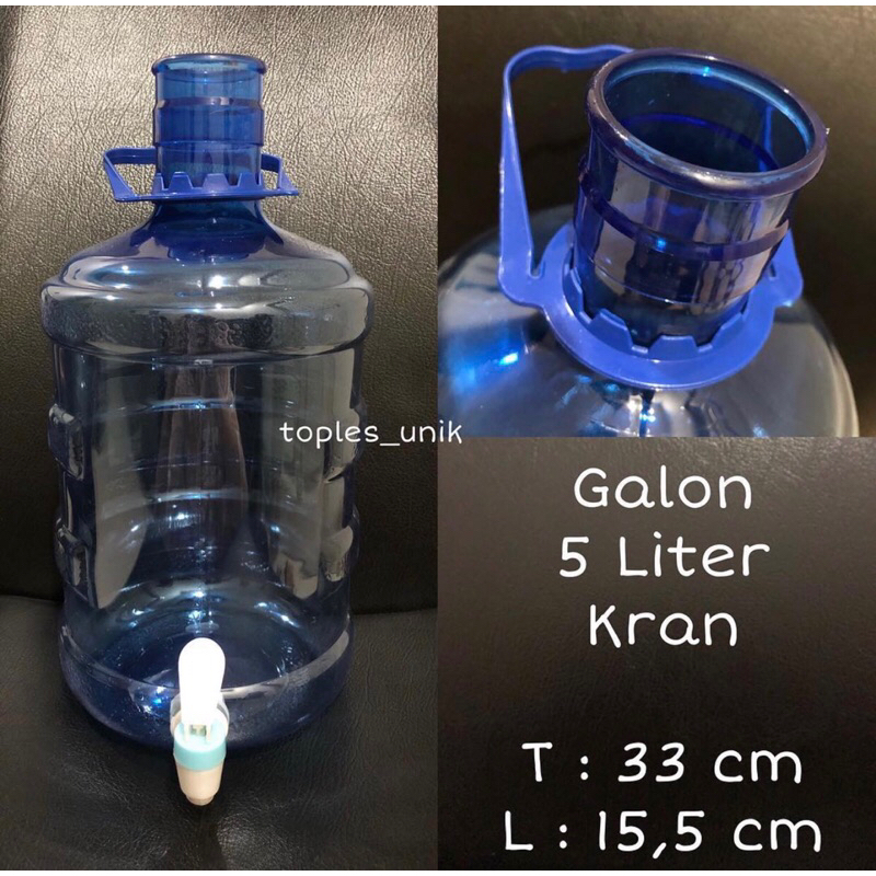 galon 5 liter kran atau tanpa kran | Galon air | Galon minum | Galon foodgrade