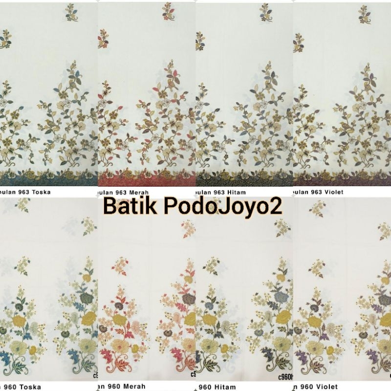 Kain Batik Warna Putih Kain Batik Halus Kain Batik Warna Putih Gading  Kain Batik Motif Bunga Kain B