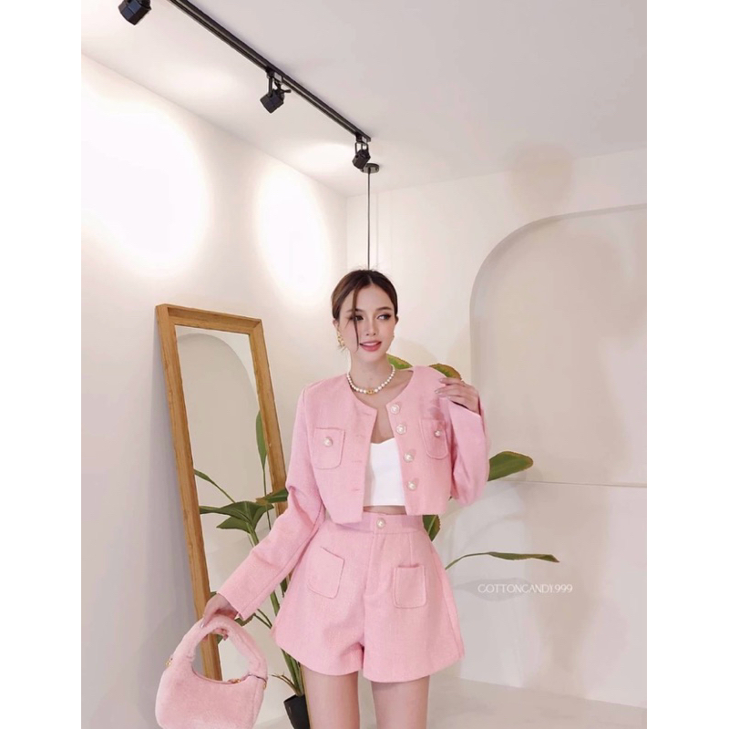 Korean tweed one set