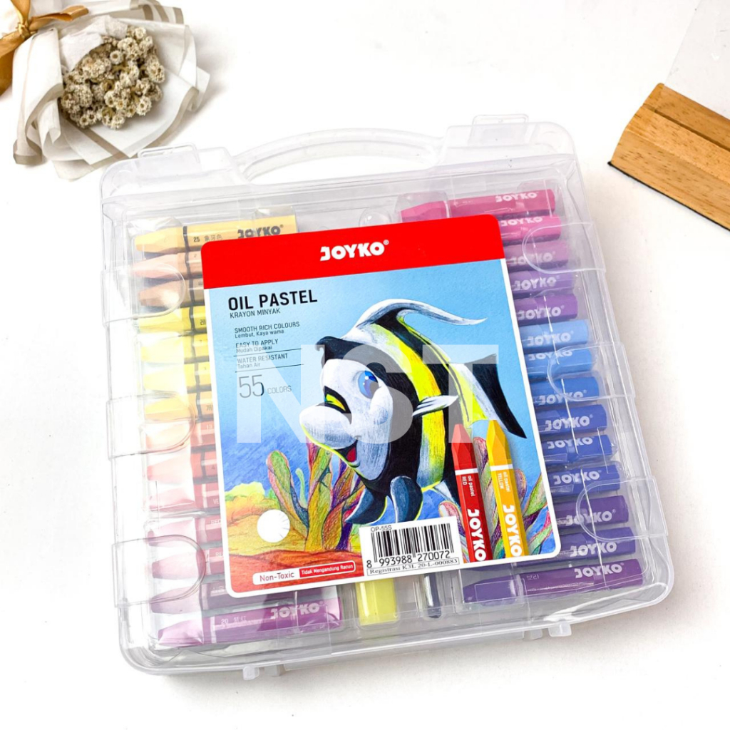 CRAYON / OIL PASTEL JOYKO 55 WARNA / CRAYON ISI 55