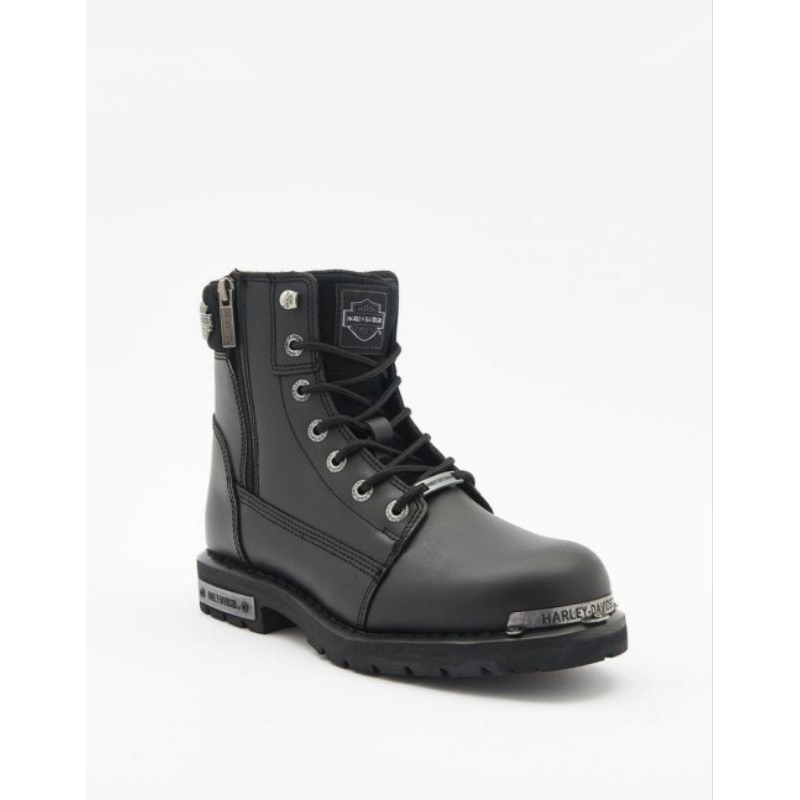 Sepatu boots pria Harley Davidson Lyon black original