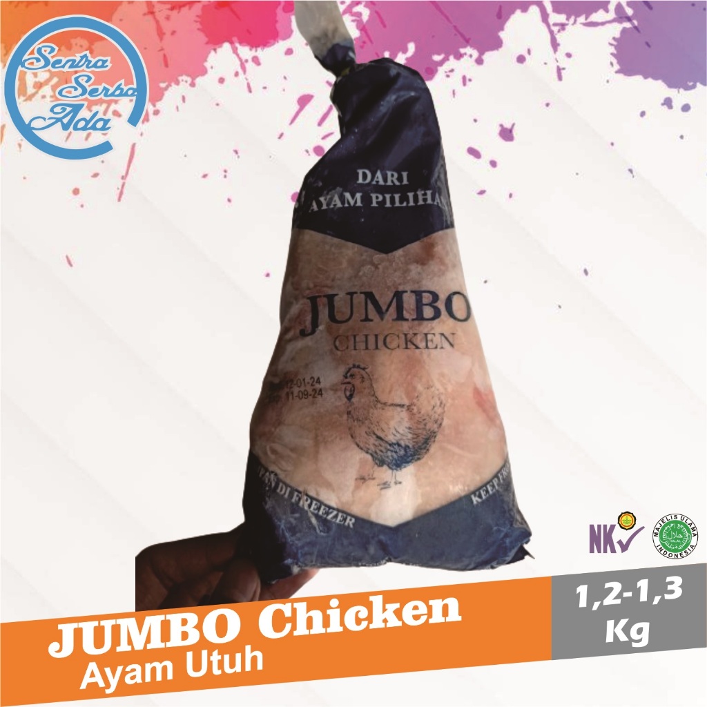 

Daging Ayam Broiler Utuh - Jumbo Chicken 1-1,3 Kg