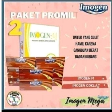 PROGRAM HAMIL IMOGEN M+IMOGEN COKLAT isi (imogen M 5saset+imogen coklat 10 saset)