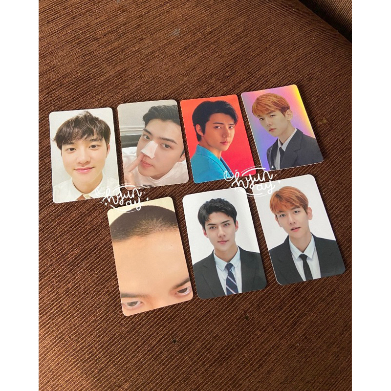 [ ready stock ] OFFICIAL PHOTOCARD EXO PC SEHUN BAEKHYUN KYUNGSOO TIHOL JIDAT