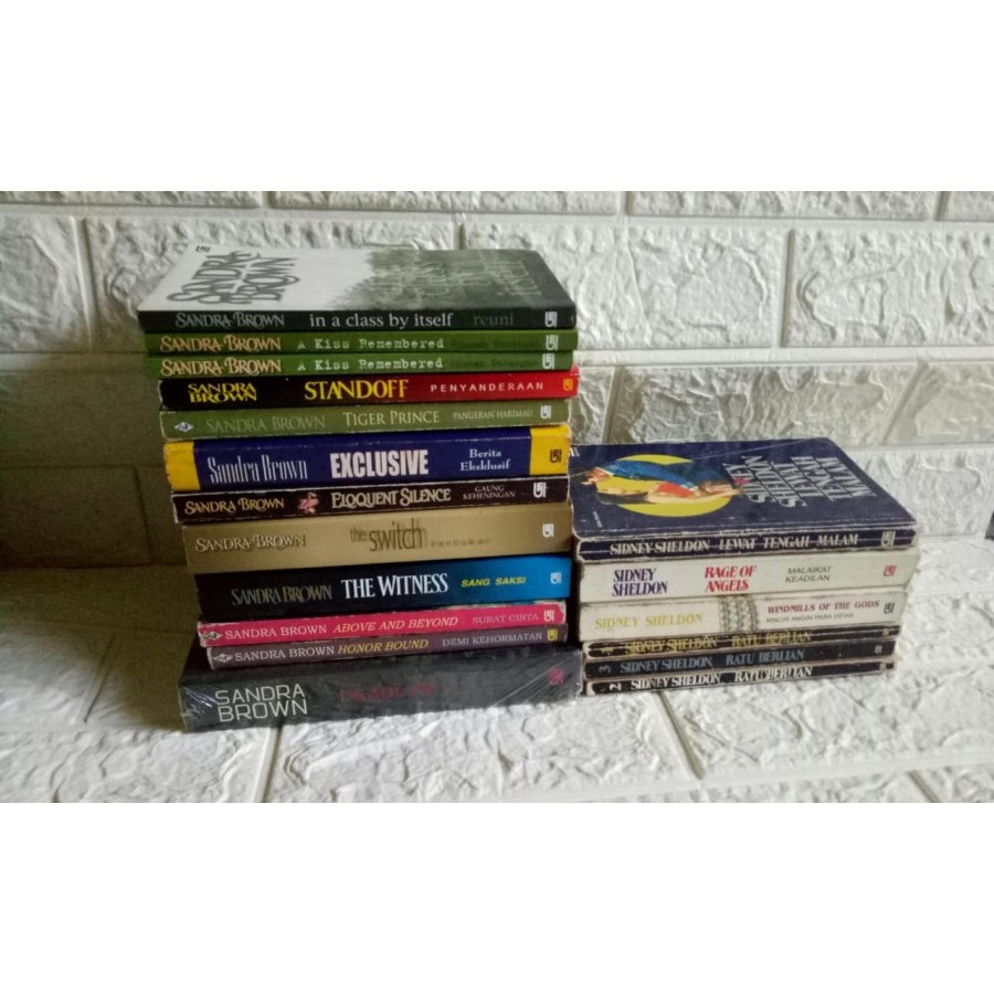 NOVEL SECOND SANDRA BROWN DAN SIDNEY SHELDON