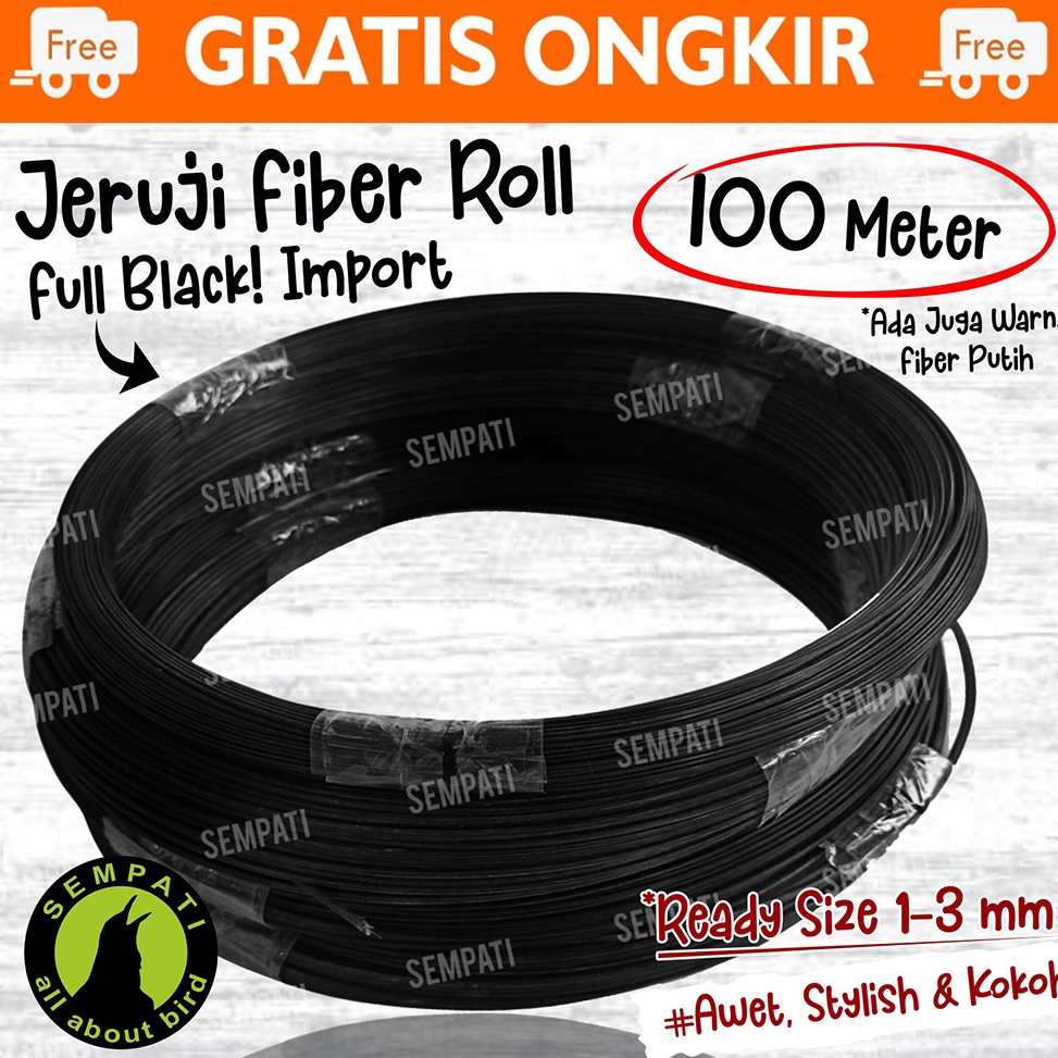 el baru Ruji Jeruji Fiber Roll Gulung Ruji Sangkar Kandang Burung Murai Lovebird Kenari Kotak Kacer 