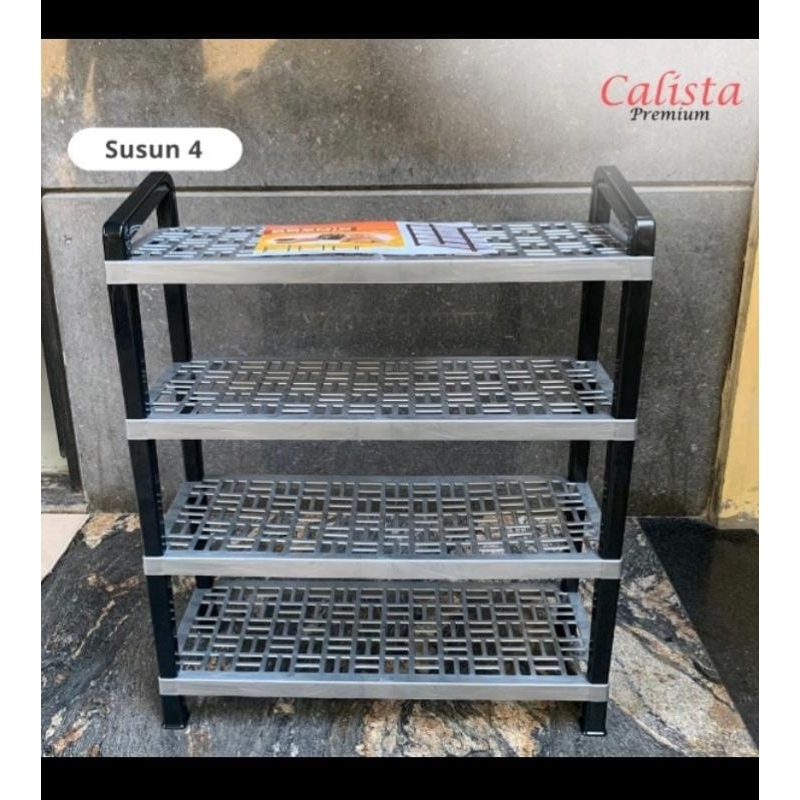 rak sepatu / rak susun calista