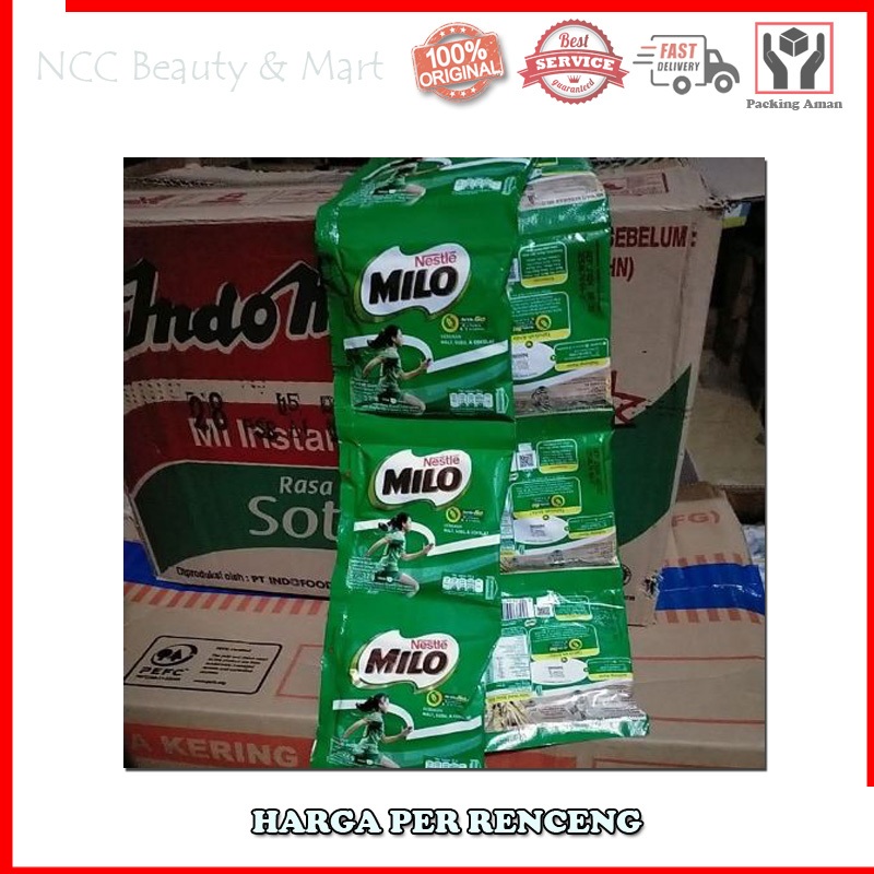 

[PER RENCENG] * NCC * Milo Sachet Minuman Serbuk Energi Malt Susu Cokelat - Kemasan Sachet