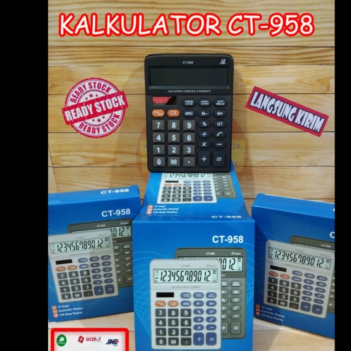 

Kalkulator ct 958 12 Digit / Calculator / Alat Hitung Citizen