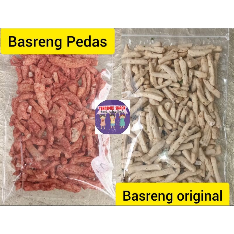 

Stik Basreng Original Daun Jeruk, pedas 250gr - Terasmix Snack