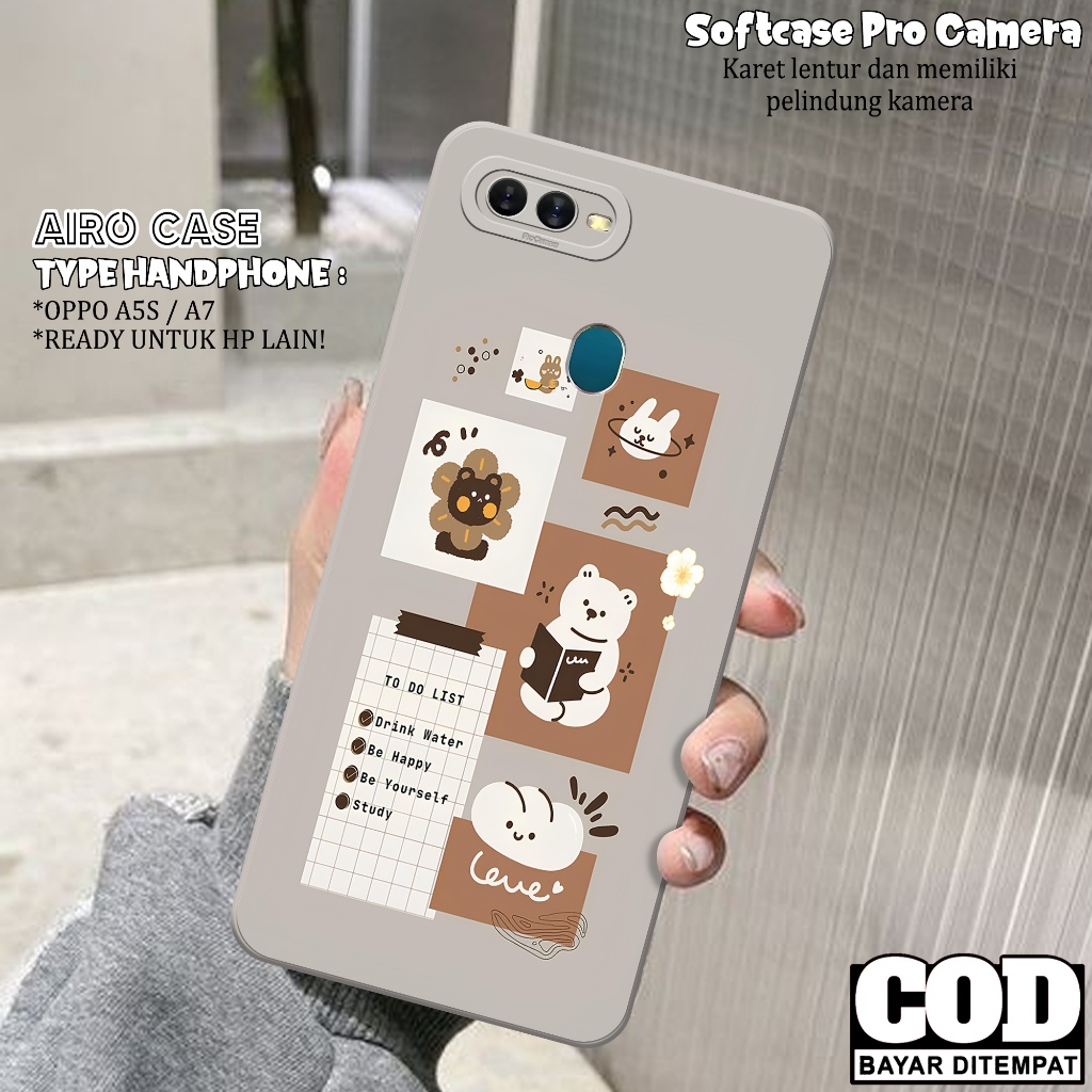 Case OPPO A5S/A7 Terbaru - Softcase OPPO A5S/A7 - Fashion Case KARTUN - Casing OPPO A5S/A7 - Softcas