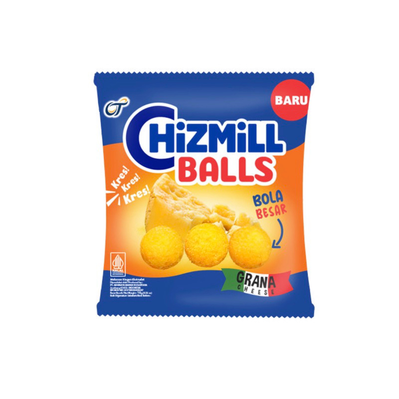 

Chizmill Snack Balls Grana Cheese 16 gram