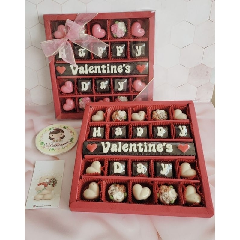 

.Chocolate gift S25B - coklat ucapan happy valentine's day (scp)