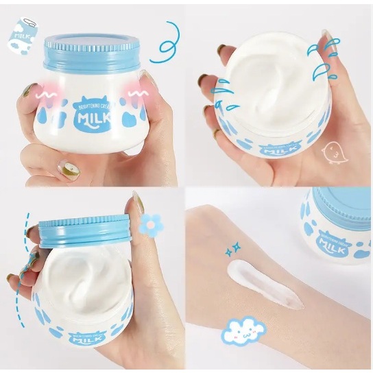 Original Laikou 100 Grm Cream Susu Nicotinamide Pencerah Pelembut Pelembab Kulit Wajah