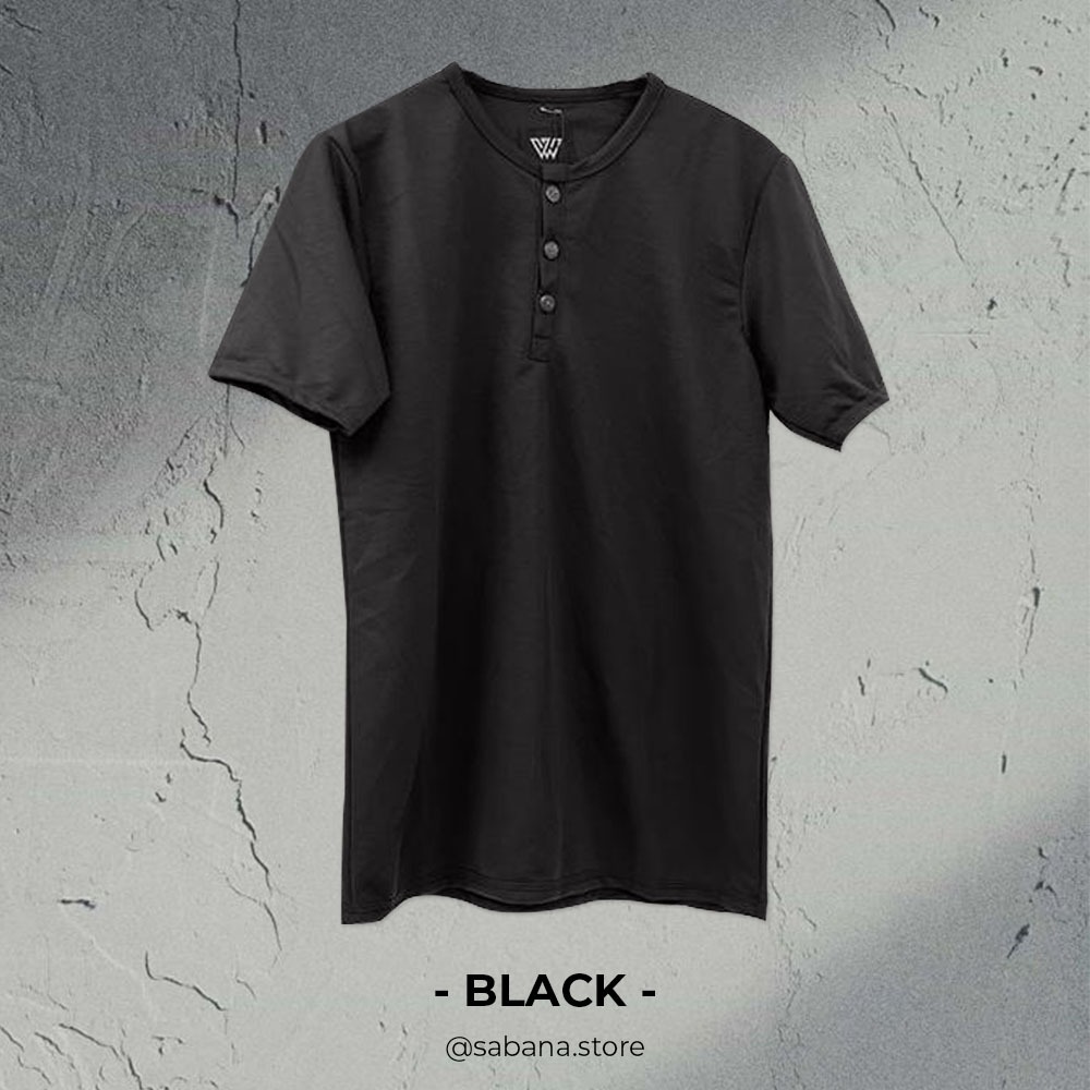 Kaos Polos Pria Lengan Pendek Kancing 3