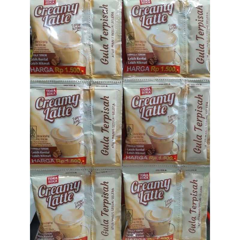 

Kopi torabika creamy latte renceng isi 10