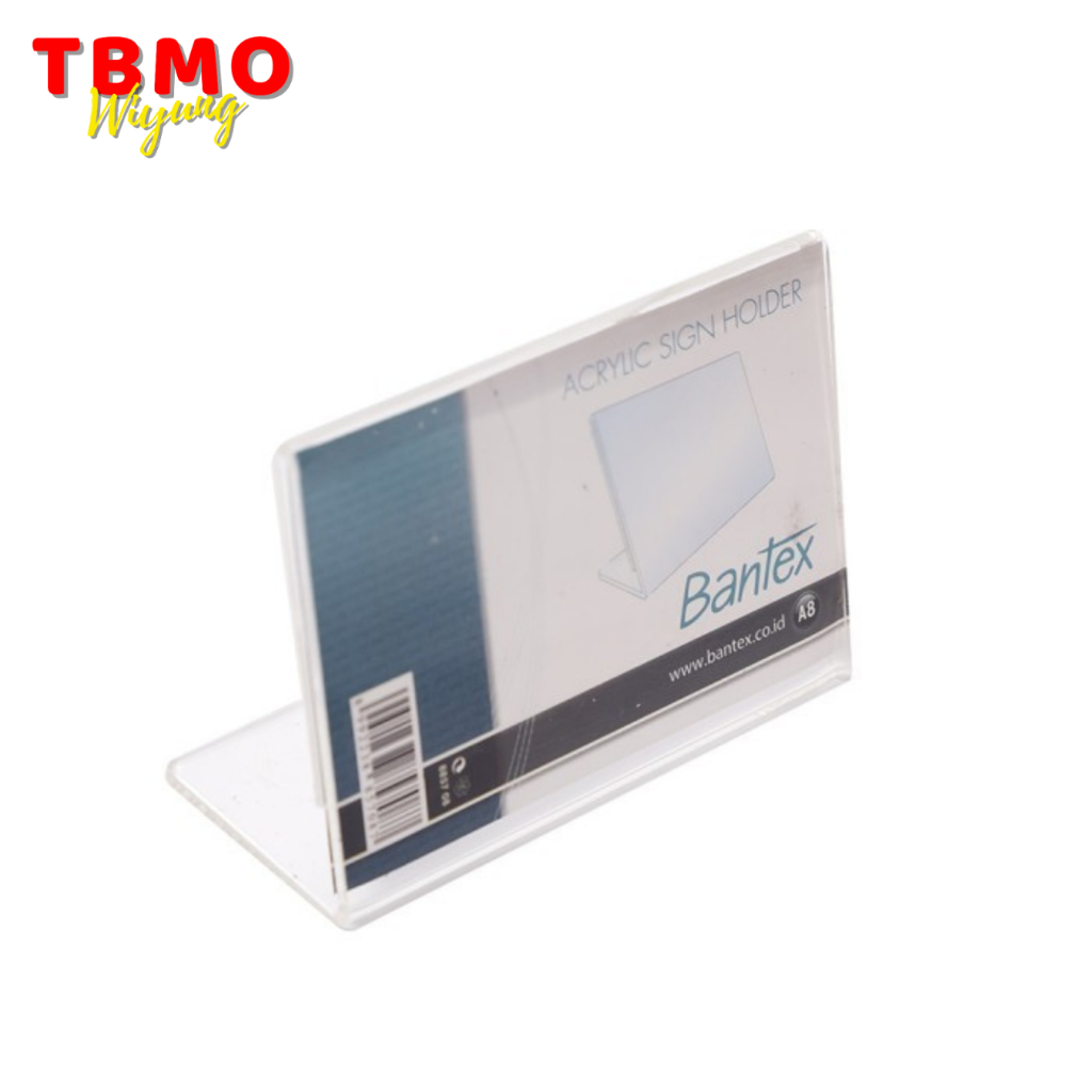 

TBMO Bantex A8 Acrylic Slanted Display 8857 08 Sign Holder Papan Akrilik