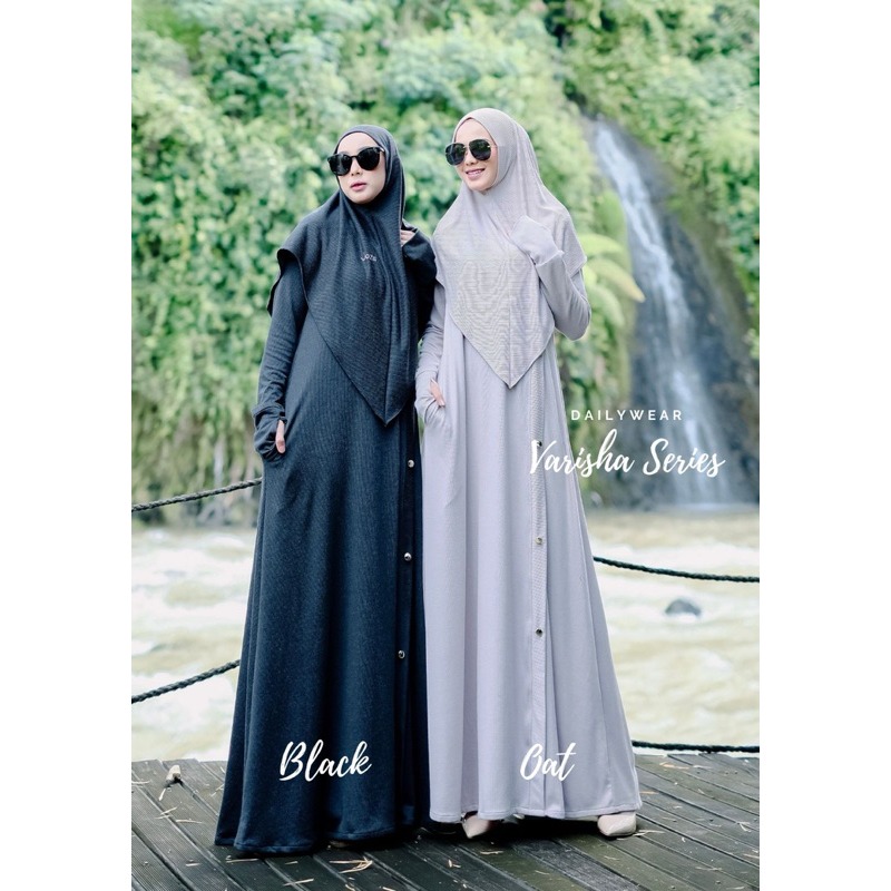 VARISHA KNIT JOZA ARINA CLOTHING GAMIS DRESS KAOS TEBAL BUSUI