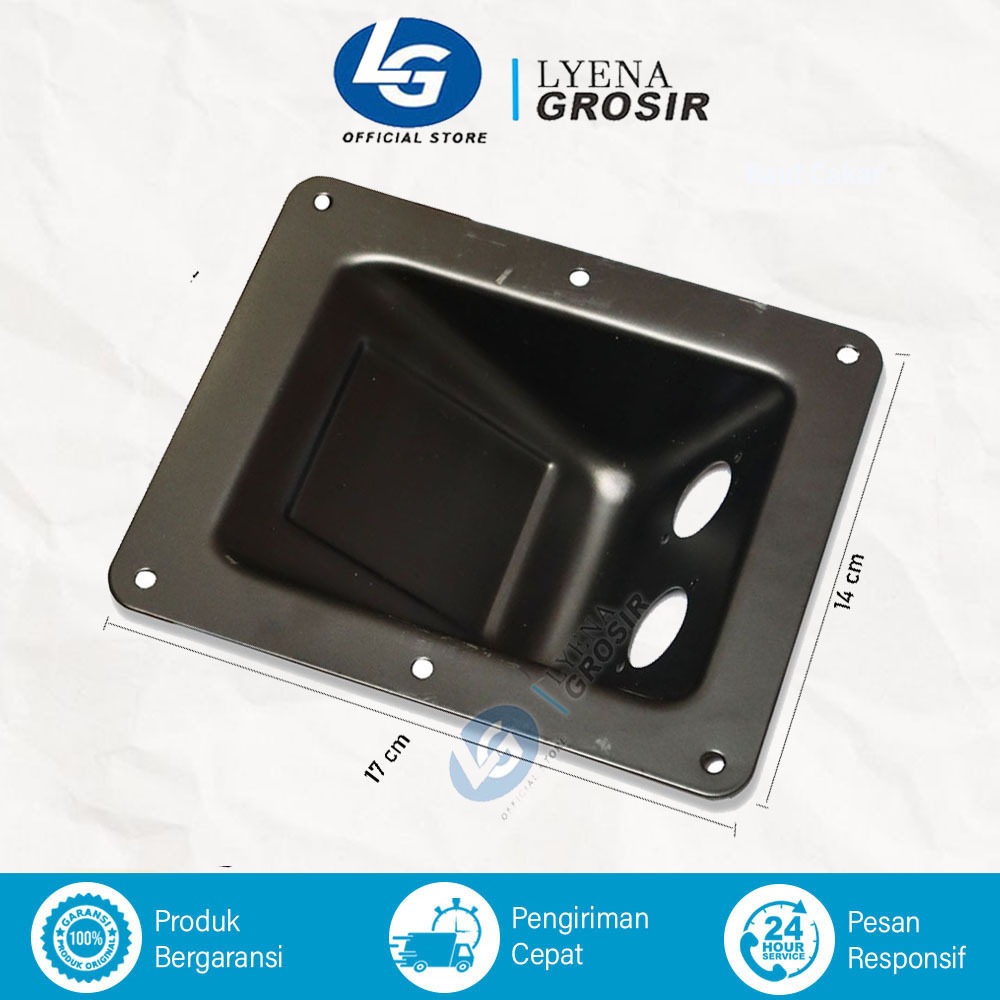 Plat spikon terminal speaker material besi kokoh siku 2 lubang panel spikon