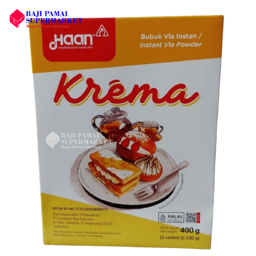 

HAAN Krema Bubuk Vla Instant Powder 400 gr