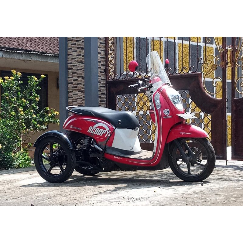 Modifikasi Motor Roda 3 maju-mundur gardan