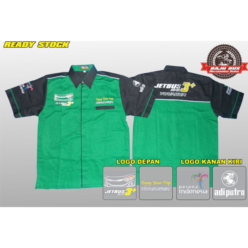 Kemeja Jetbus 3 SHD Voyager / Kemeja Bus / Baju Bismania