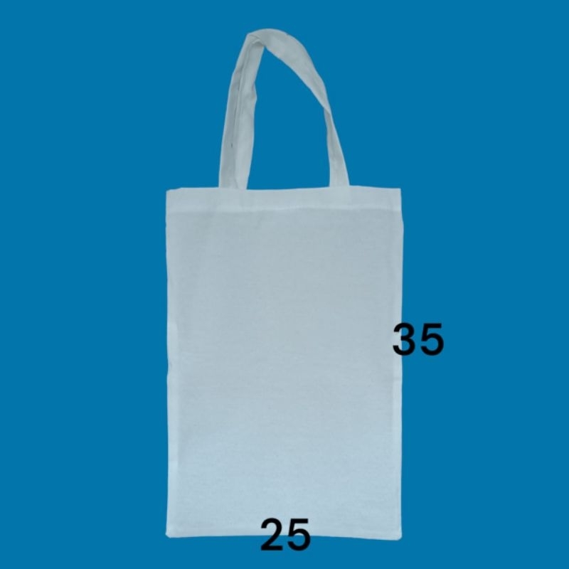 Tas blacu / Tote bag putih polos / Tote bag blacu ukuran 25x35