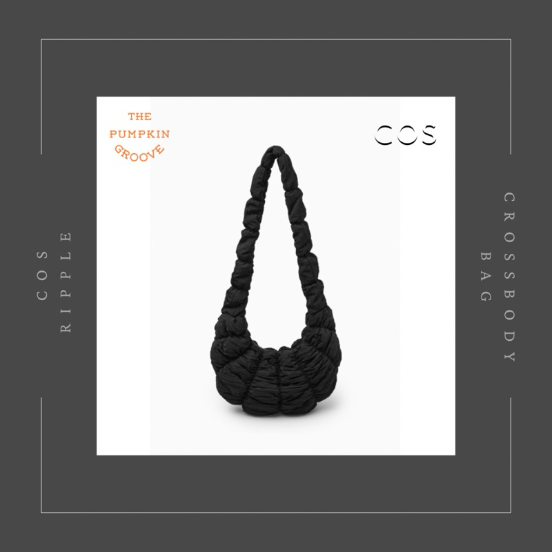 COS Ripple Crossbody Bag - Black