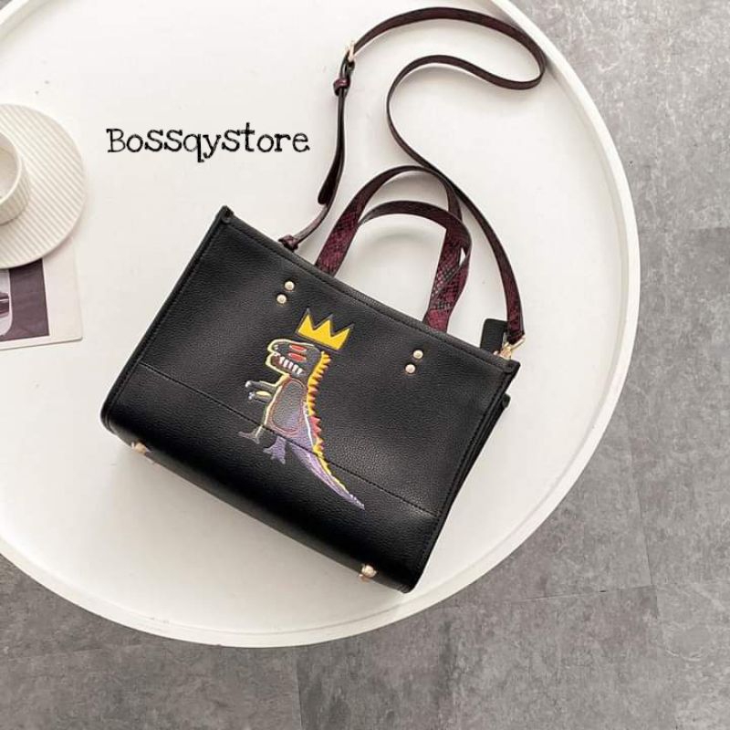 TAS WANITA CH 5661 ORIGINAL WOMENS BAG JEAN MICHAEL BASQUIAT SHOULDER BAG