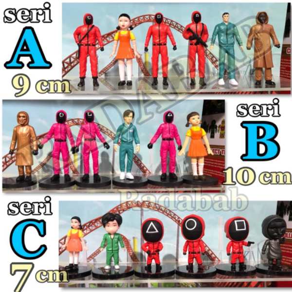 

Pajangan Squidgame Set Berkualitas seri C Topper / SQUID Jual Cake - GAME Figure
