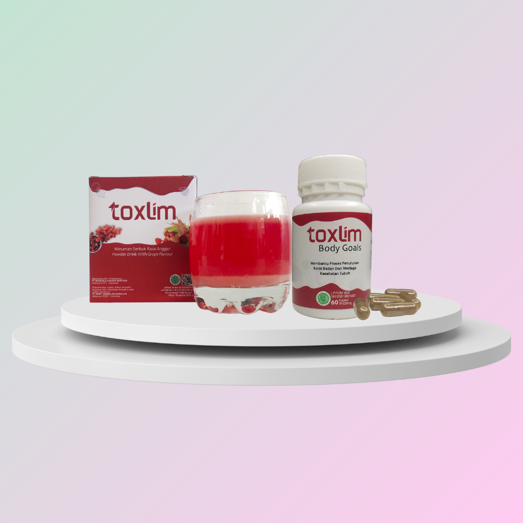 Toxlim Serbuk + Body Goalds - Paket Hemat